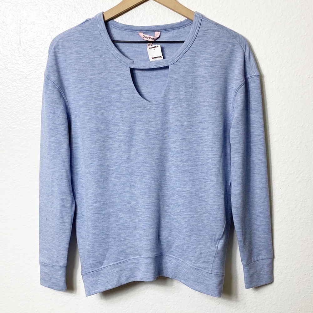 Juicy Couture Blue Long Sleeve Women Top Small BRAND NEW WITH TAGS